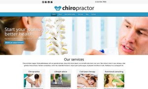 Chiropractor Theme For ICOMTechnologies.com Syracuse Website Design